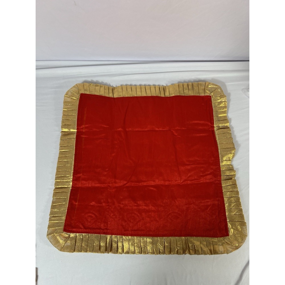 Decorative Mat Aasan Velvet Pooja Cloth Large Decorative Cloth (Size 17x17" - Picture 4 of 5
